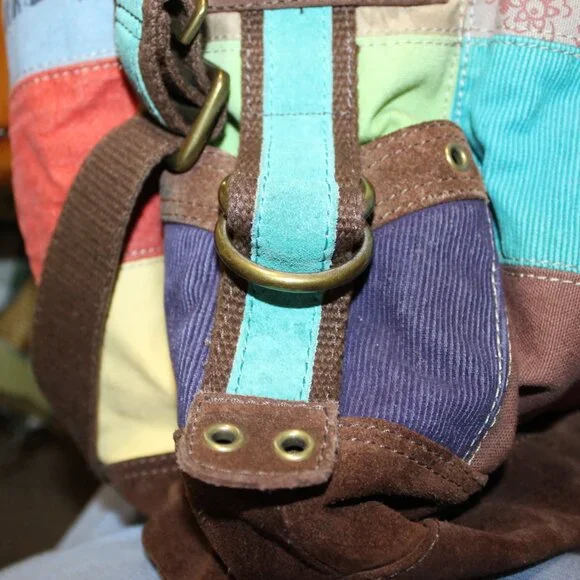 Lucky Brand Leather Crossbody purse BOHO LOOK! - Picture 6 of 14